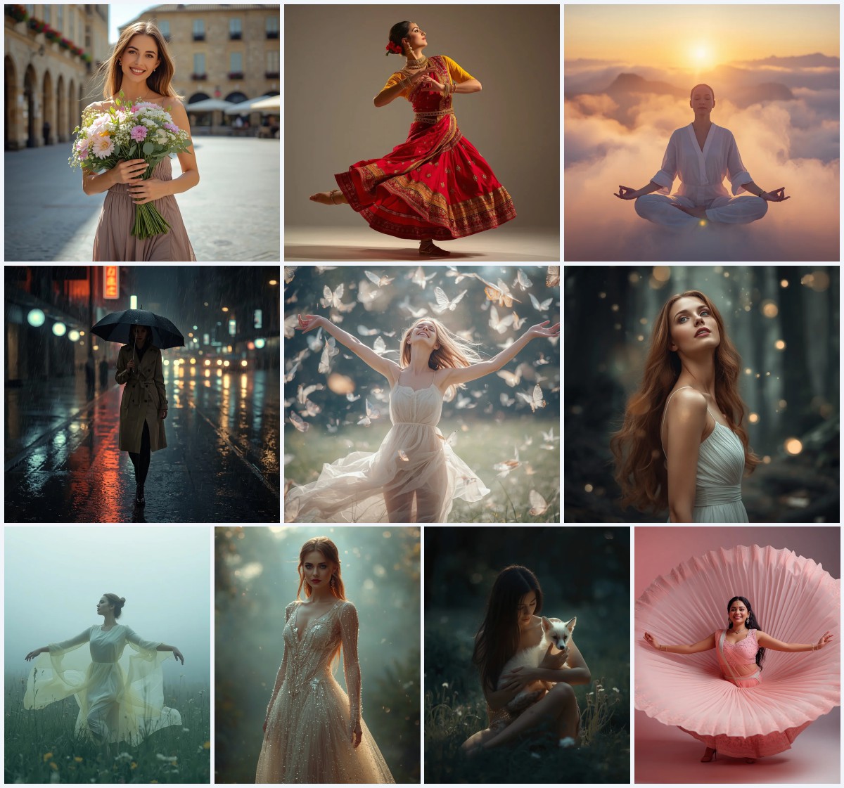 Best 10 AI Prompts for Elegant Saree Fashion Photography with Cultural Sophistication | Modern design ai prompt
