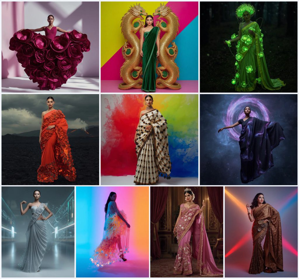 Best 10 Grand Saree AI Prompts for Dramatic Staircase Photography | prompt for traditional look for girl instagram
