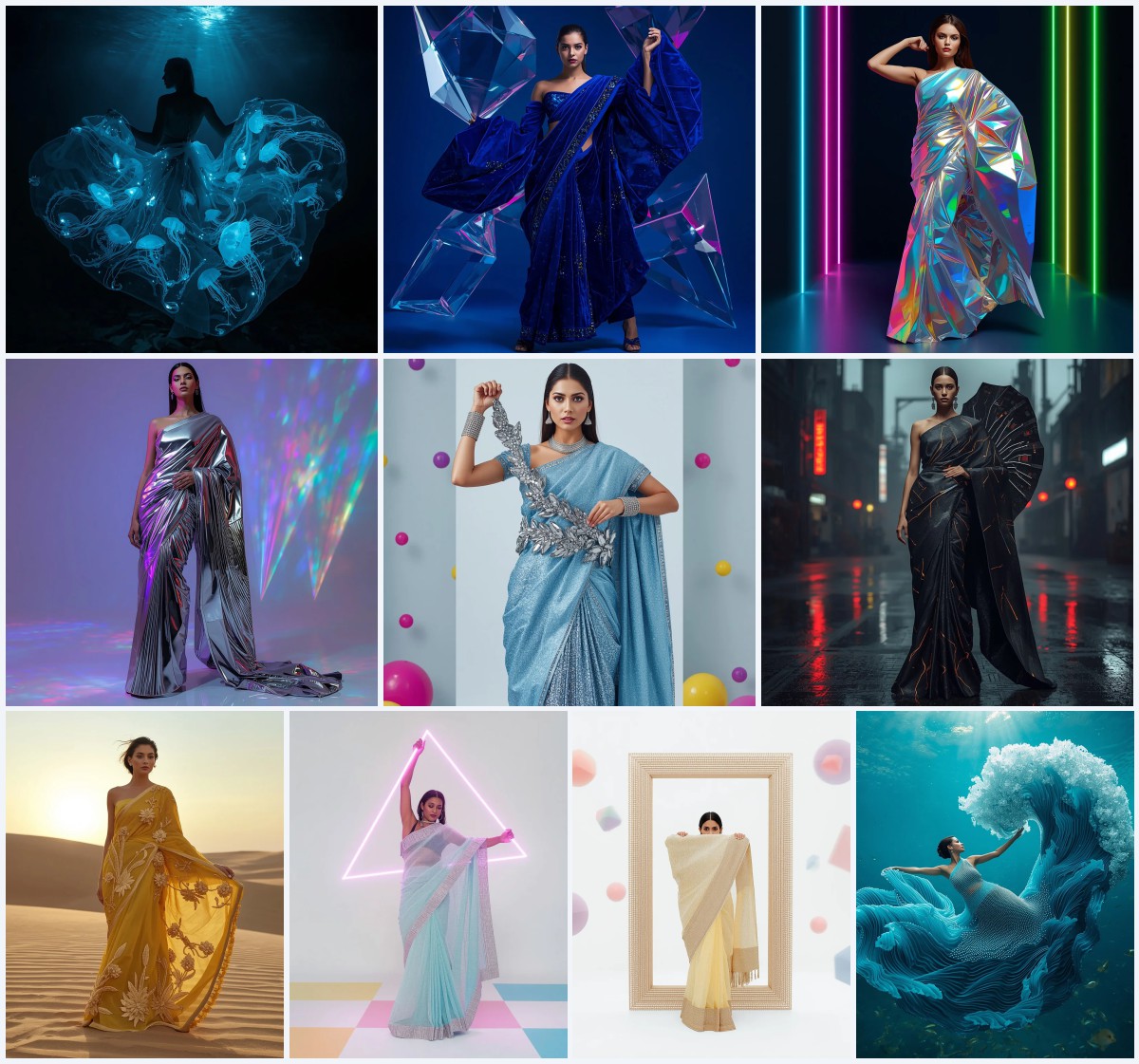 New 10 AI Prompts for Intellectual Saree Looks with Bookish Aesthetics | black saree prompt for ChatGPT