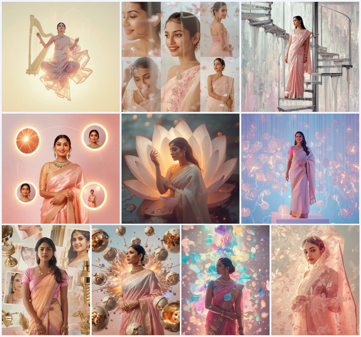 Top 10 Trending Prompt Copy Paste for Easy Saree Content | new ai prompt chatgpt
