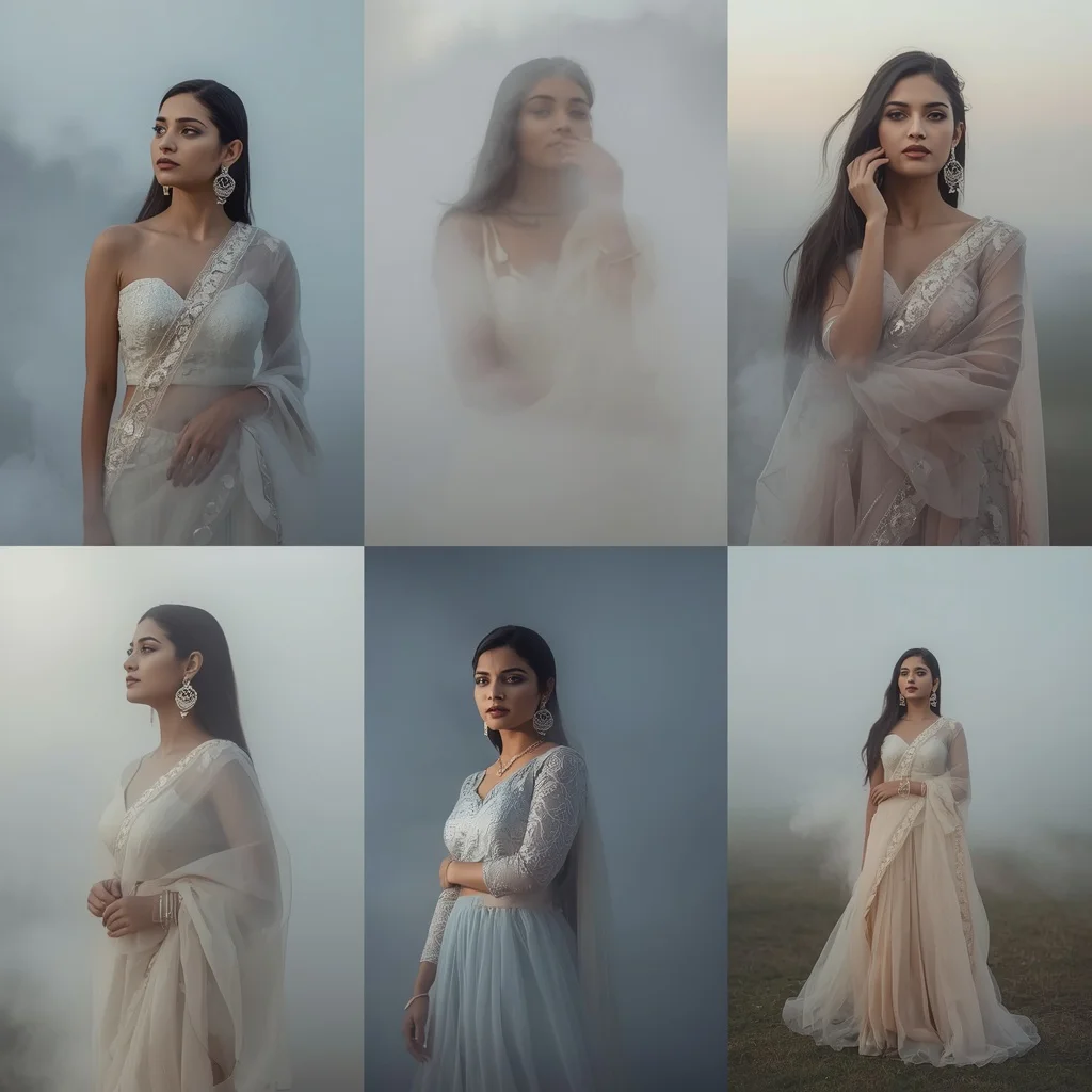 A Mystical Fog Collage: Ethereal and Atmospheric Beauty — AI image prompt